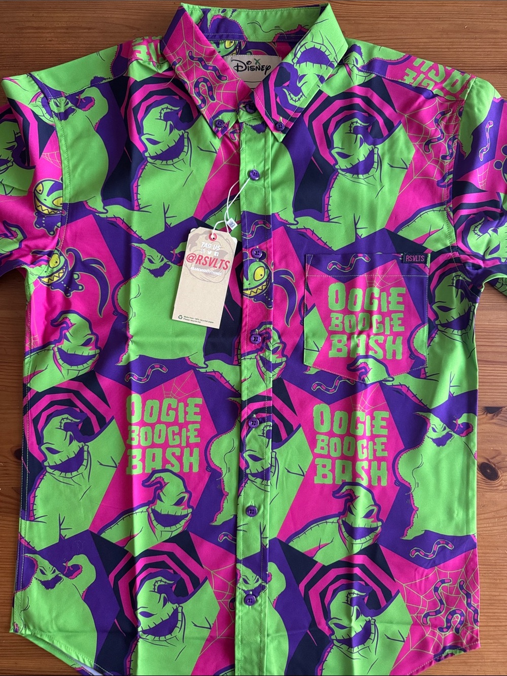 RSVLTS x Disney Oogie Boogie Bash Short-Sleeve Button-Up Shirt
